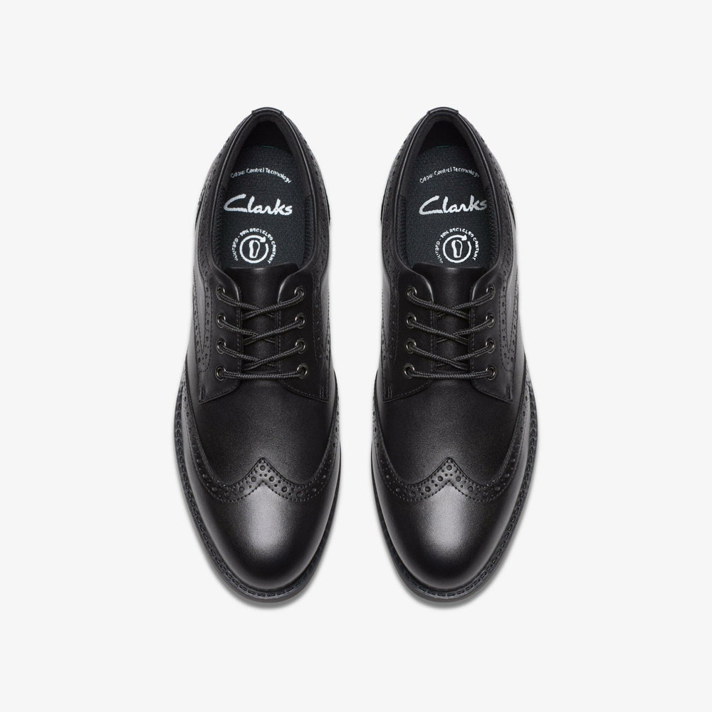Tapa Pure Youth Black Leather | Clarks outlet - Kids