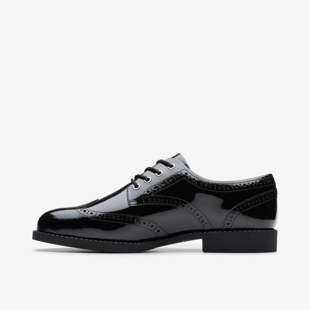 Tapa Pure Youth Black Patent | Clarks Sale - Kids