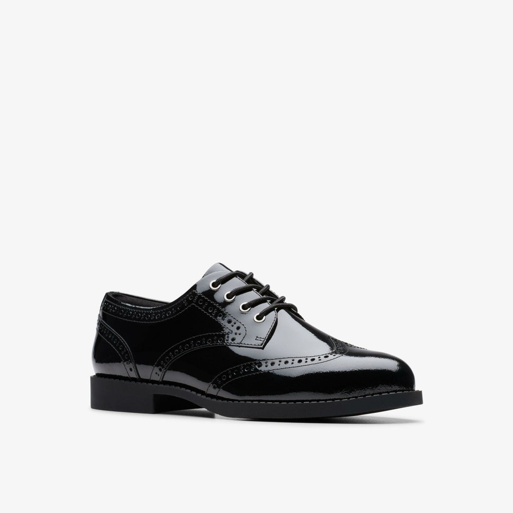 Tapa Pure Youth Black Patent | Clarks Sale - Kids