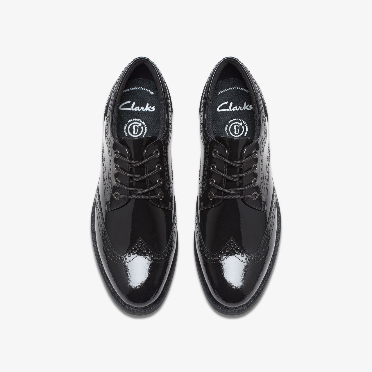 Tapa Pure Youth Black Patent | Clarks Sale - Kids