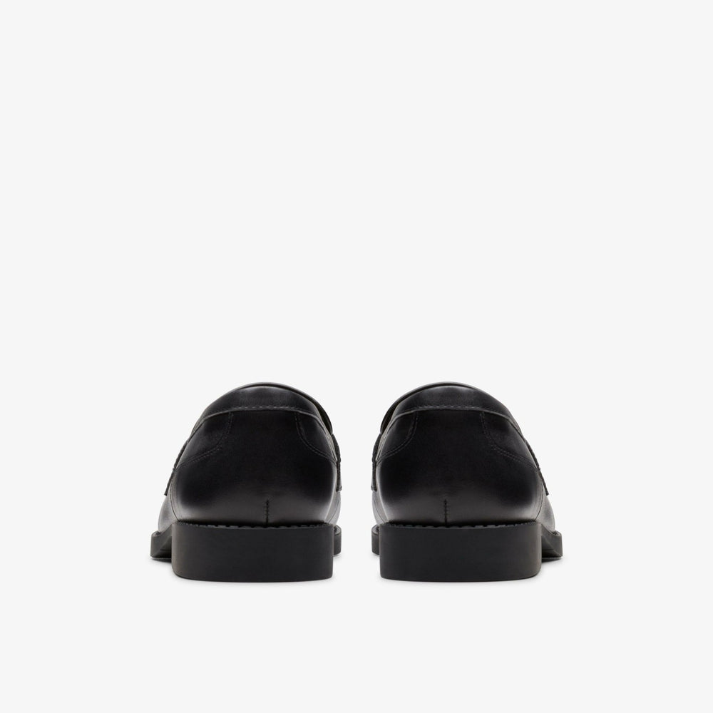 Tapa Edge Youth Black Leather | Clarks for sale - Kids