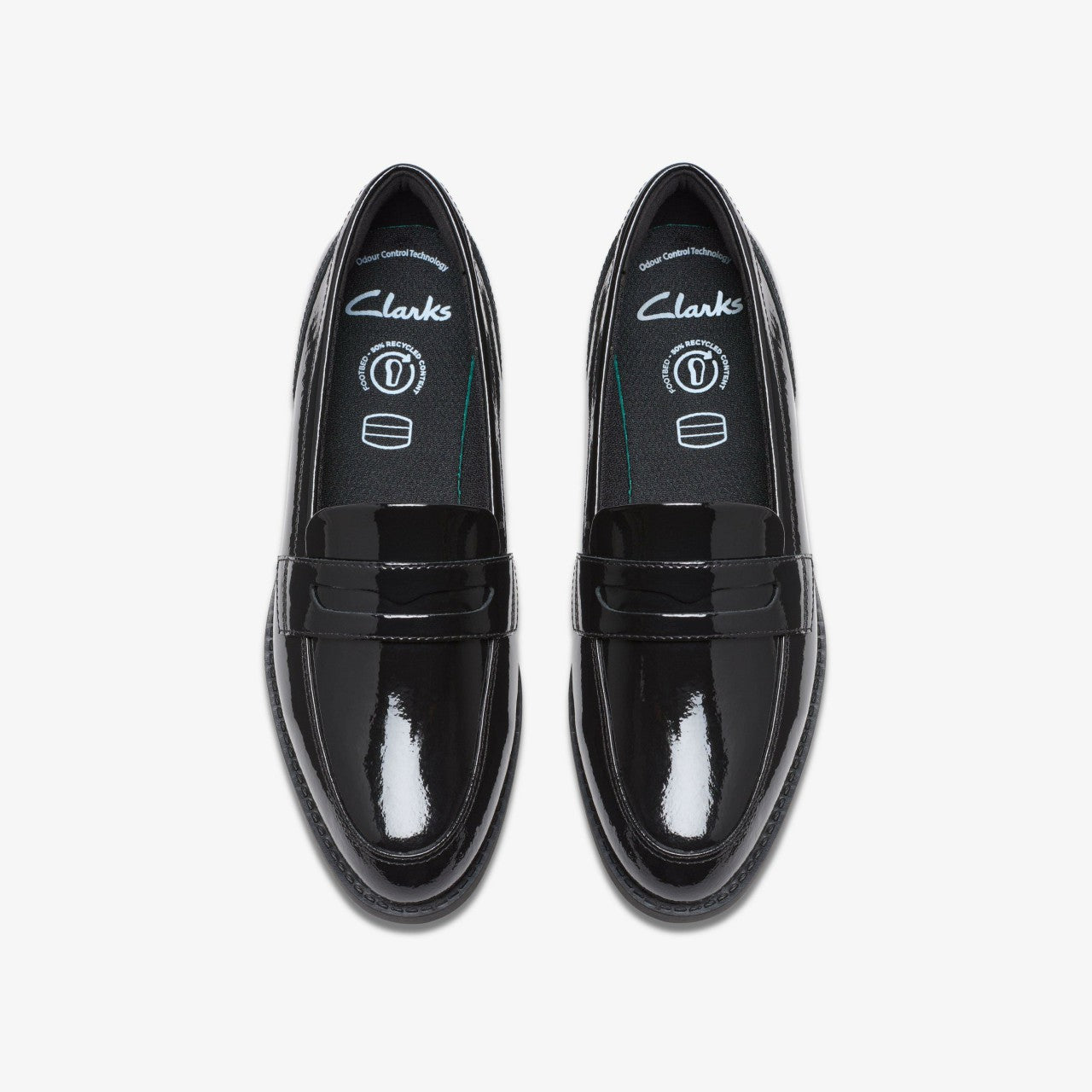 Tapa Edge Youth Black Patent | Clarks on Sale - Kids