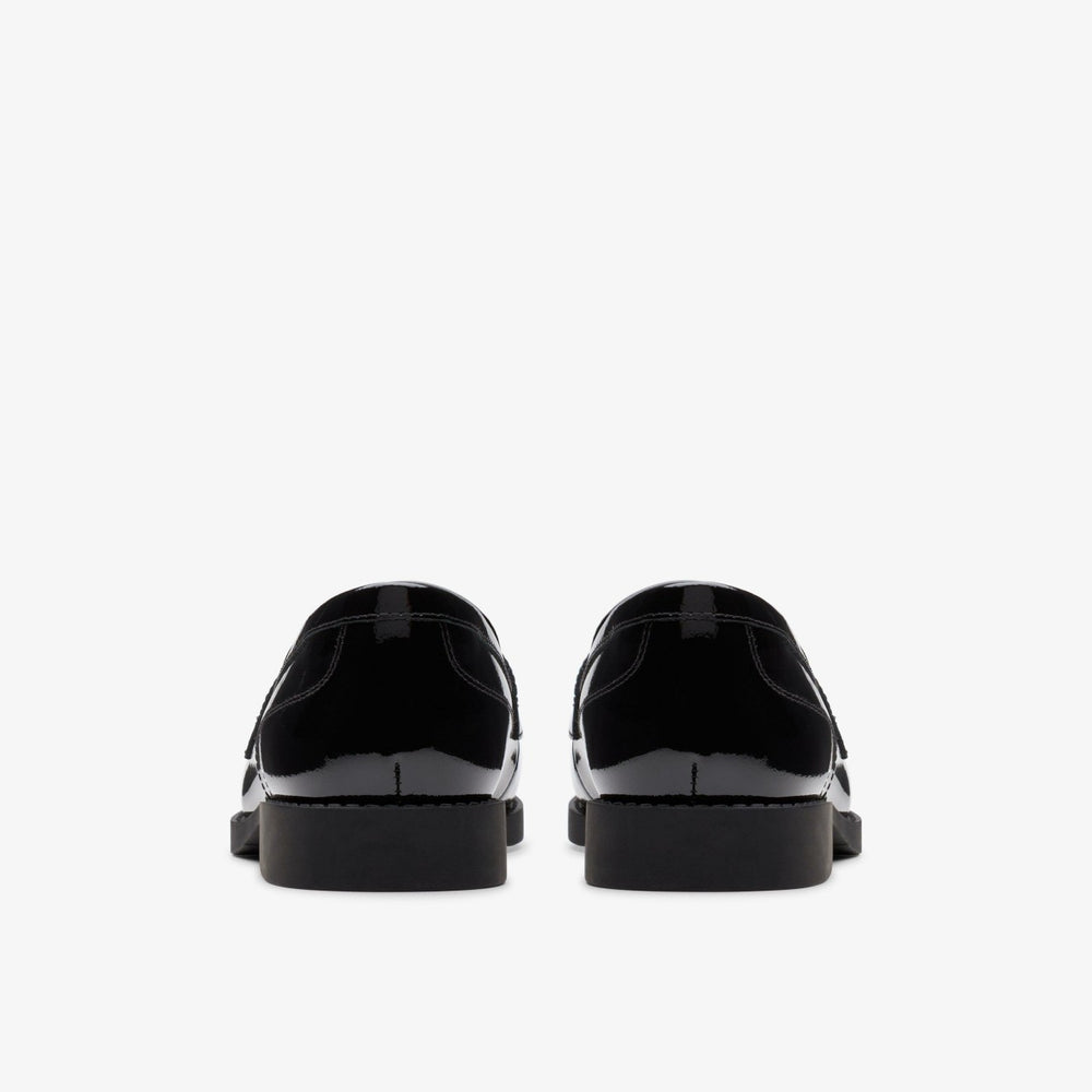 Tapa Edge Youth Black Patent | Clarks on Sale - Kids