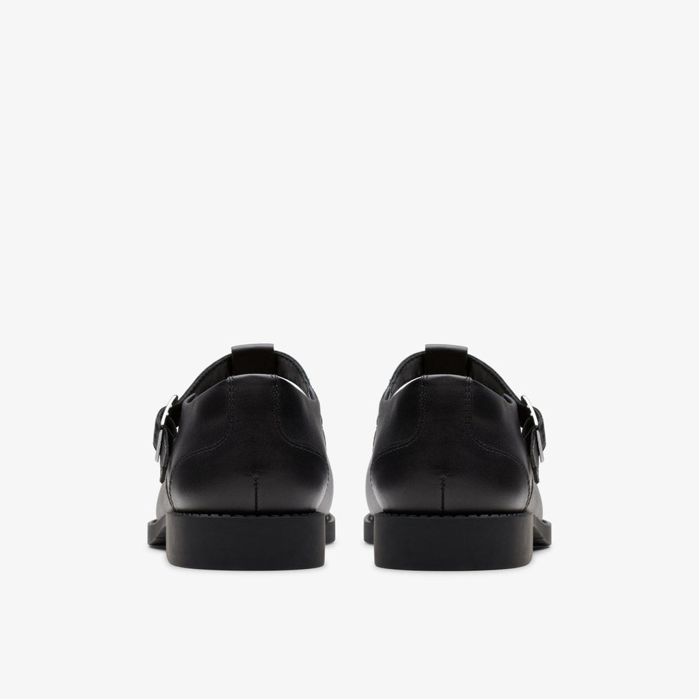 Tapa Hope Youth Black Leather | Clarks on Sale - Kids