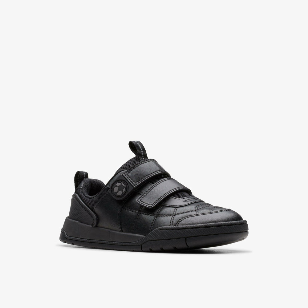 Laser Cross Kid Black Leather | Clarks outlet - Kids