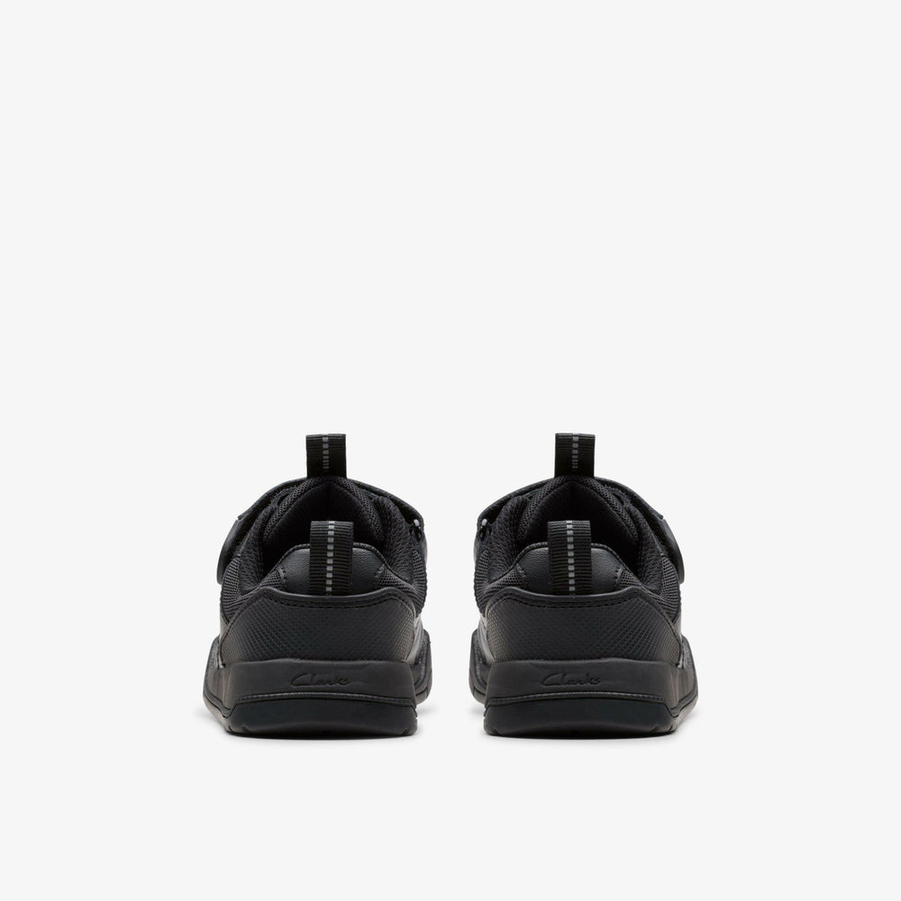 Laser Cross Kid Black Leather | Clarks outlet - Kids
