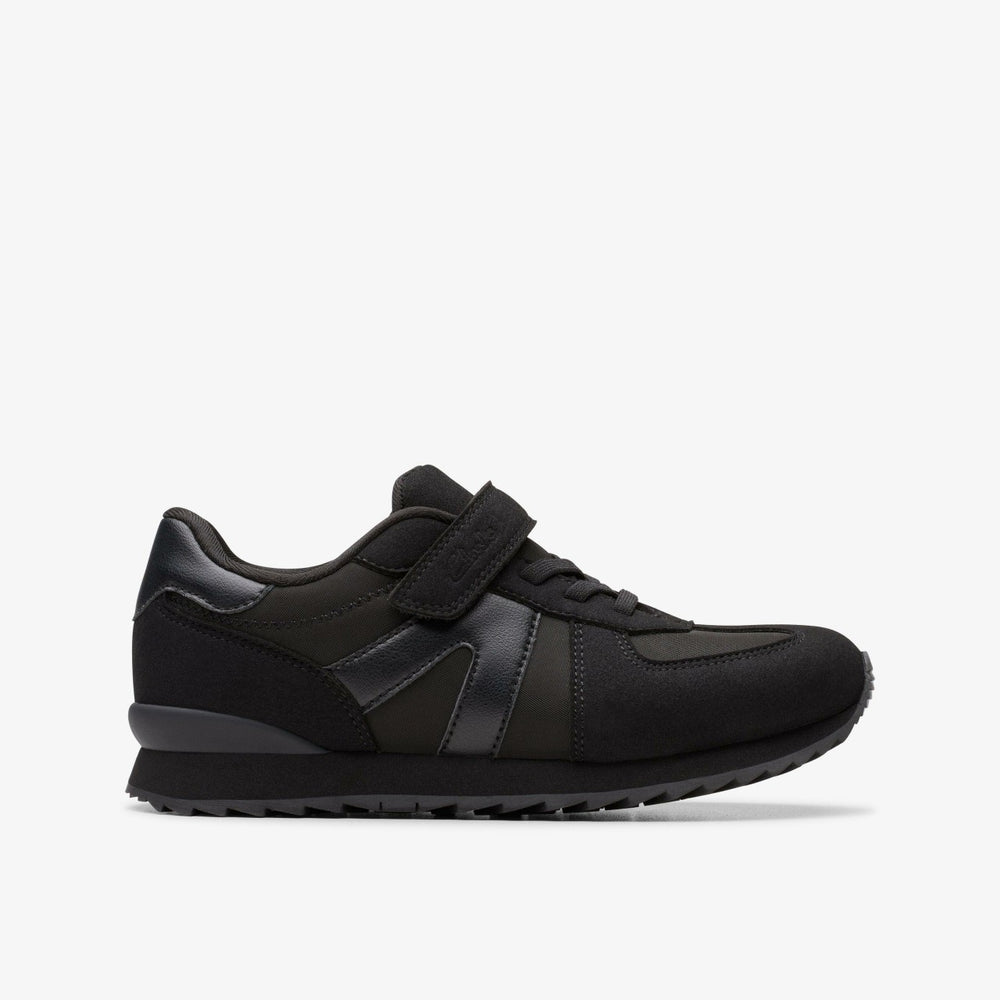 Jaspen Vibe Kid Black / Black | Clarks online - Kids