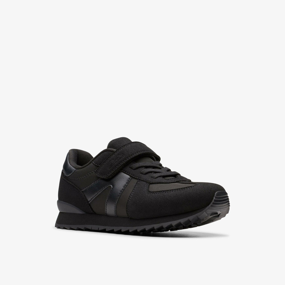 Jaspen Vibe Kid Black / Black | Clarks online - Kids