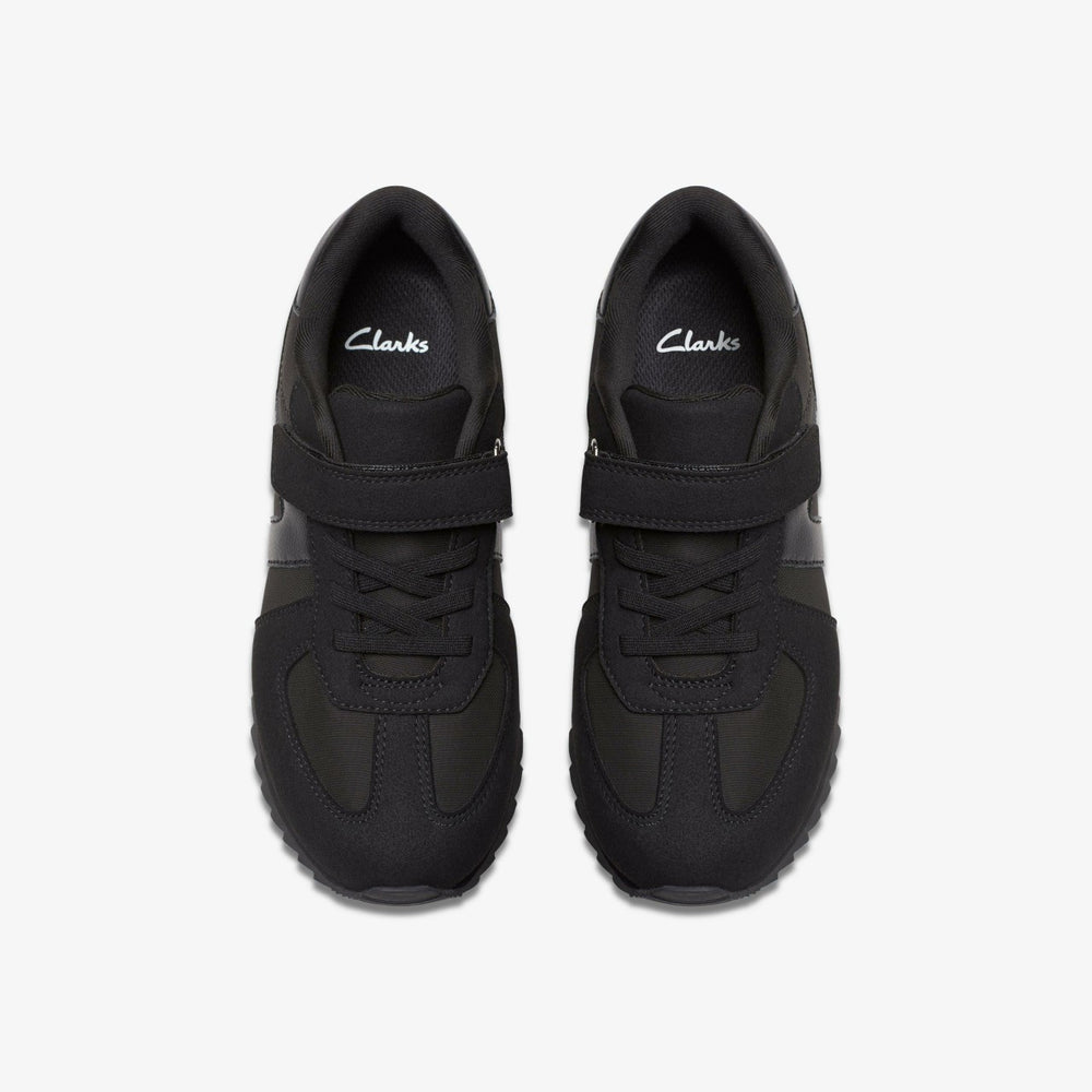 Jaspen Vibe Kid Black / Black | Clarks online - Kids