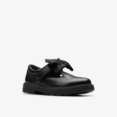 Lorcam Hope Kid Black Leather | Clarks on Sale - Kids