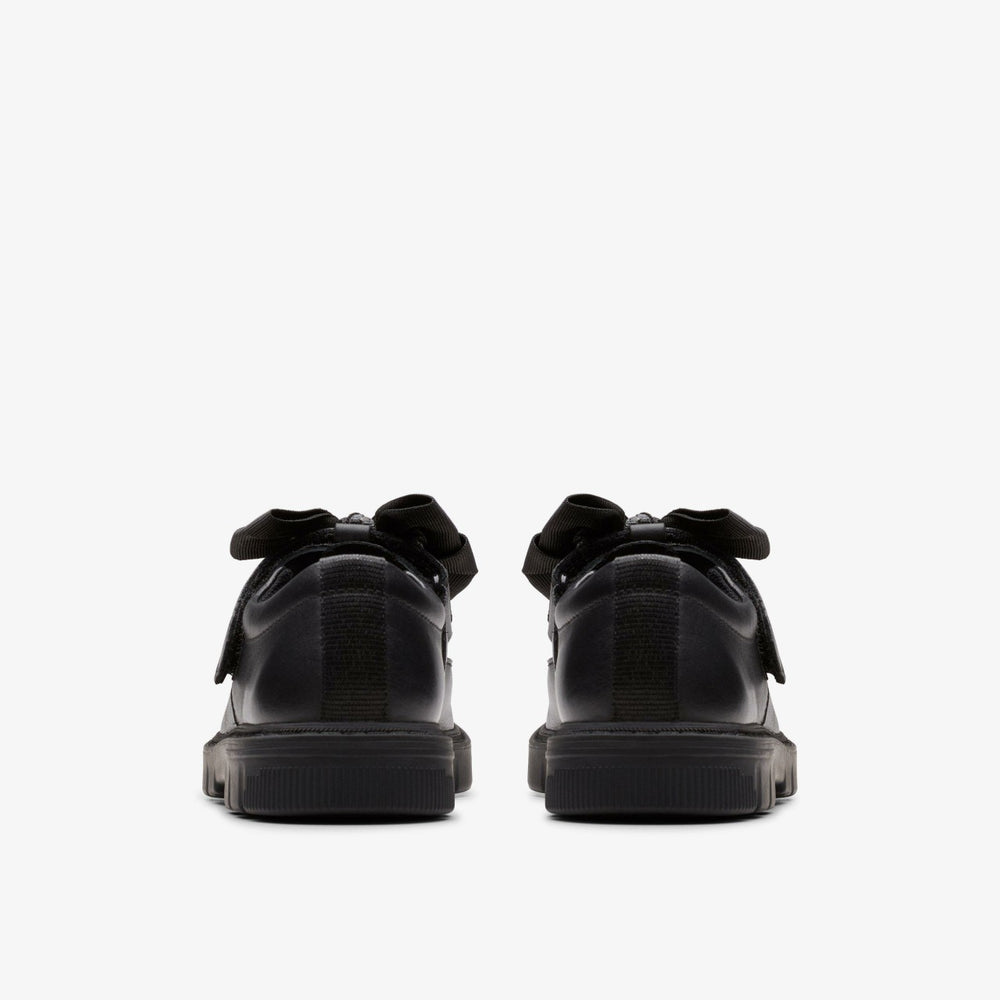 Lorcam Hope Kid Black Leather | Clarks on Sale - Kids