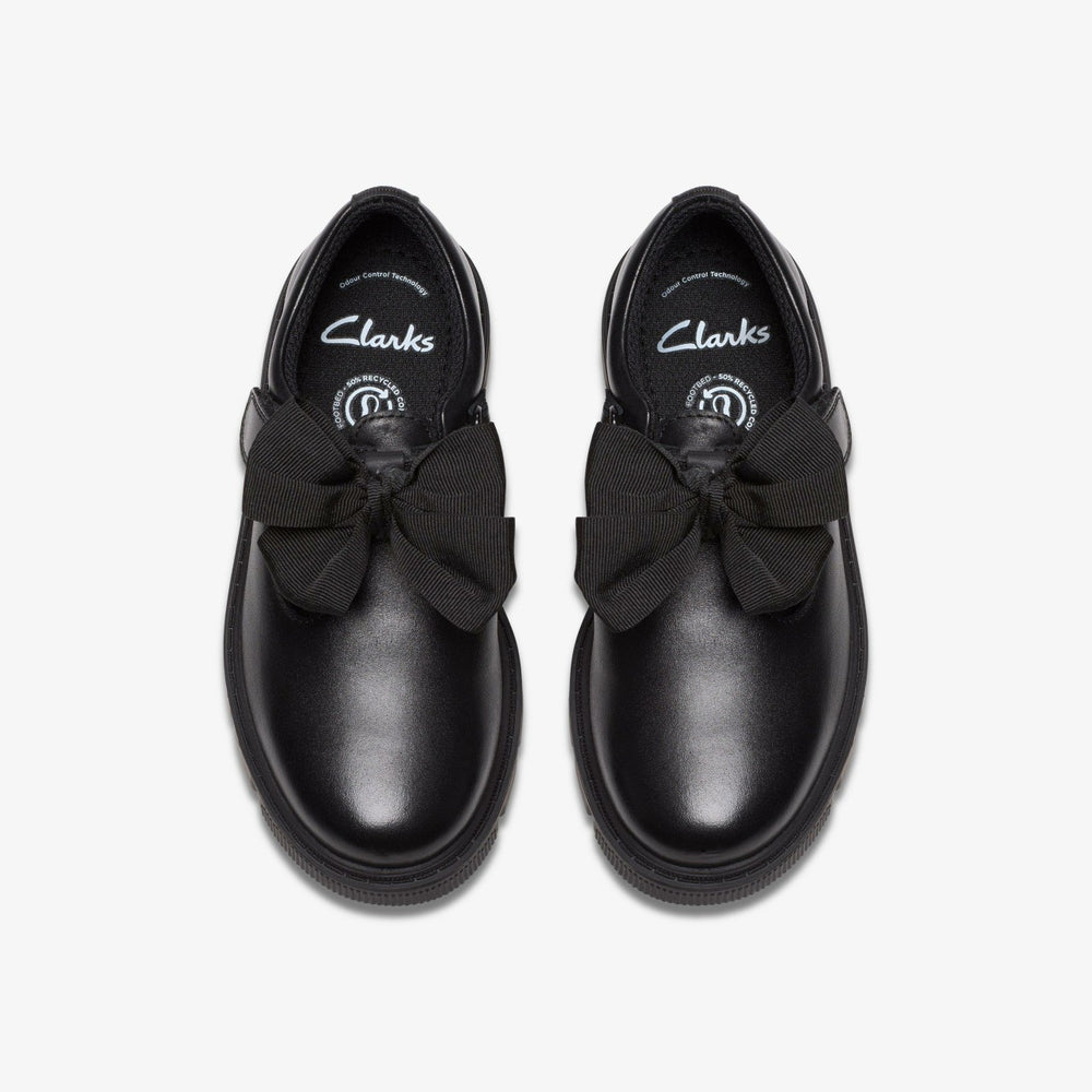 Lorcam Hope Kid Black Leather | Clarks on Sale - Kids