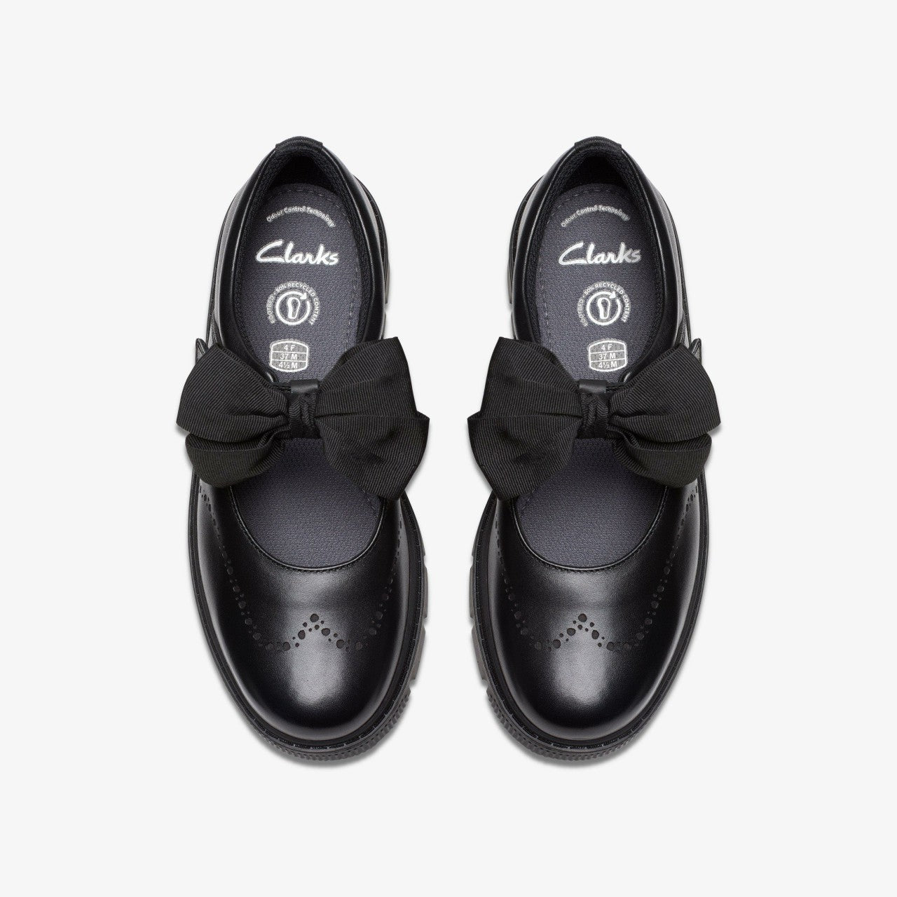 Lorcam Jane Youth Black Leather | Clarks for sale - Kids