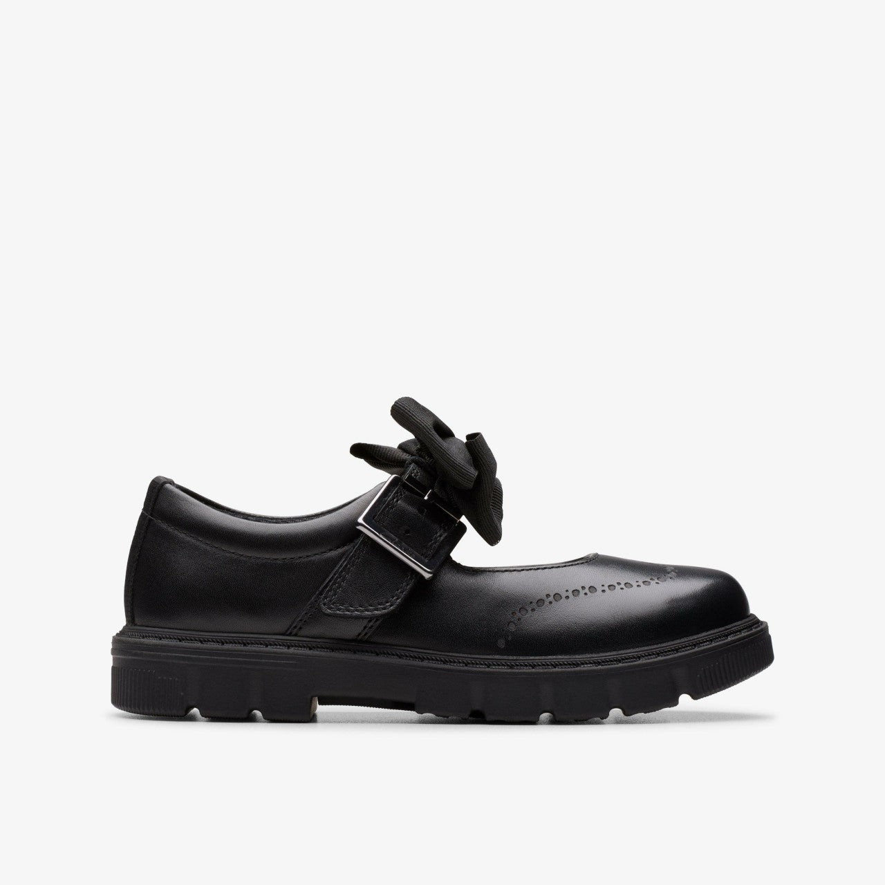 Lorcam Jane Kid Black Leather | Clarks for sale - Kids
