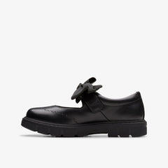 Lorcam Jane Kid Black Leather | Clarks for sale - Kids