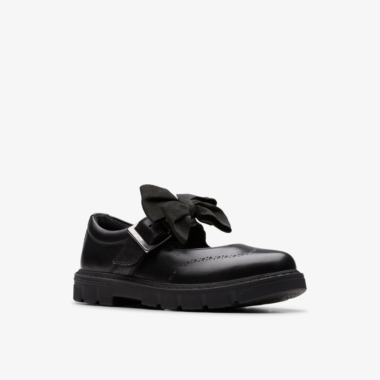 Lorcam Jane Kid Black Leather | Clarks for sale - Kids