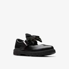 Lorcam Jane Kid Black Leather | Clarks for sale - Kids