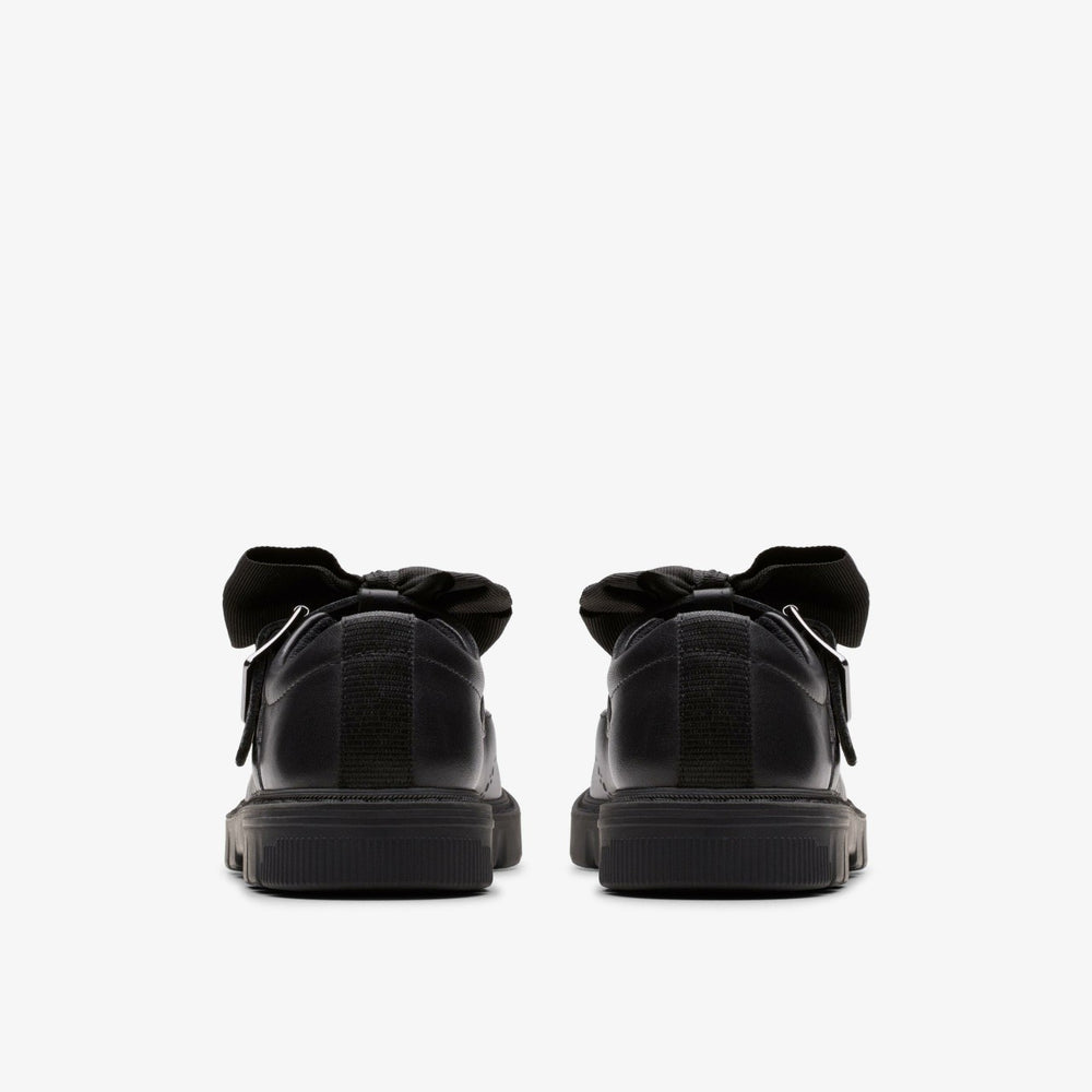 Lorcam Jane Kid Black Leather | Clarks for sale - Kids