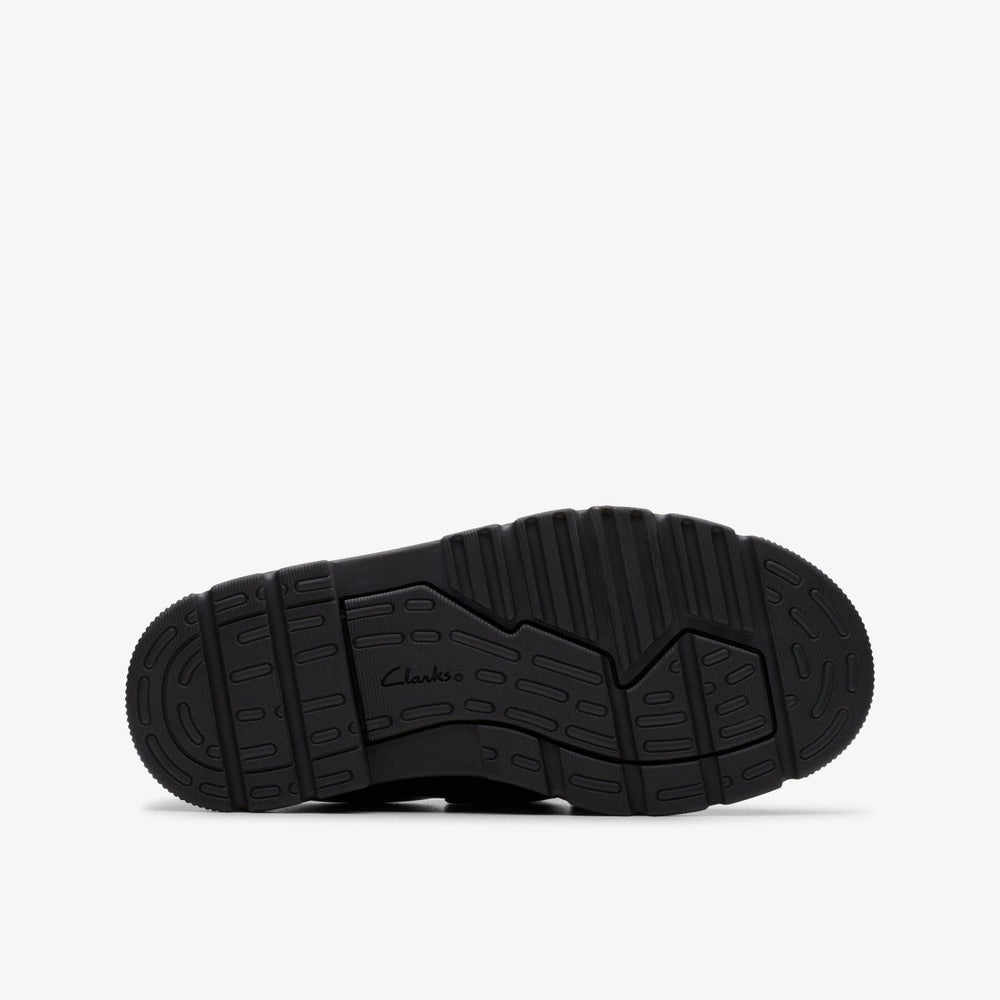 Lorcam Bow Kid Black Leather | Clarks for sale - Kids