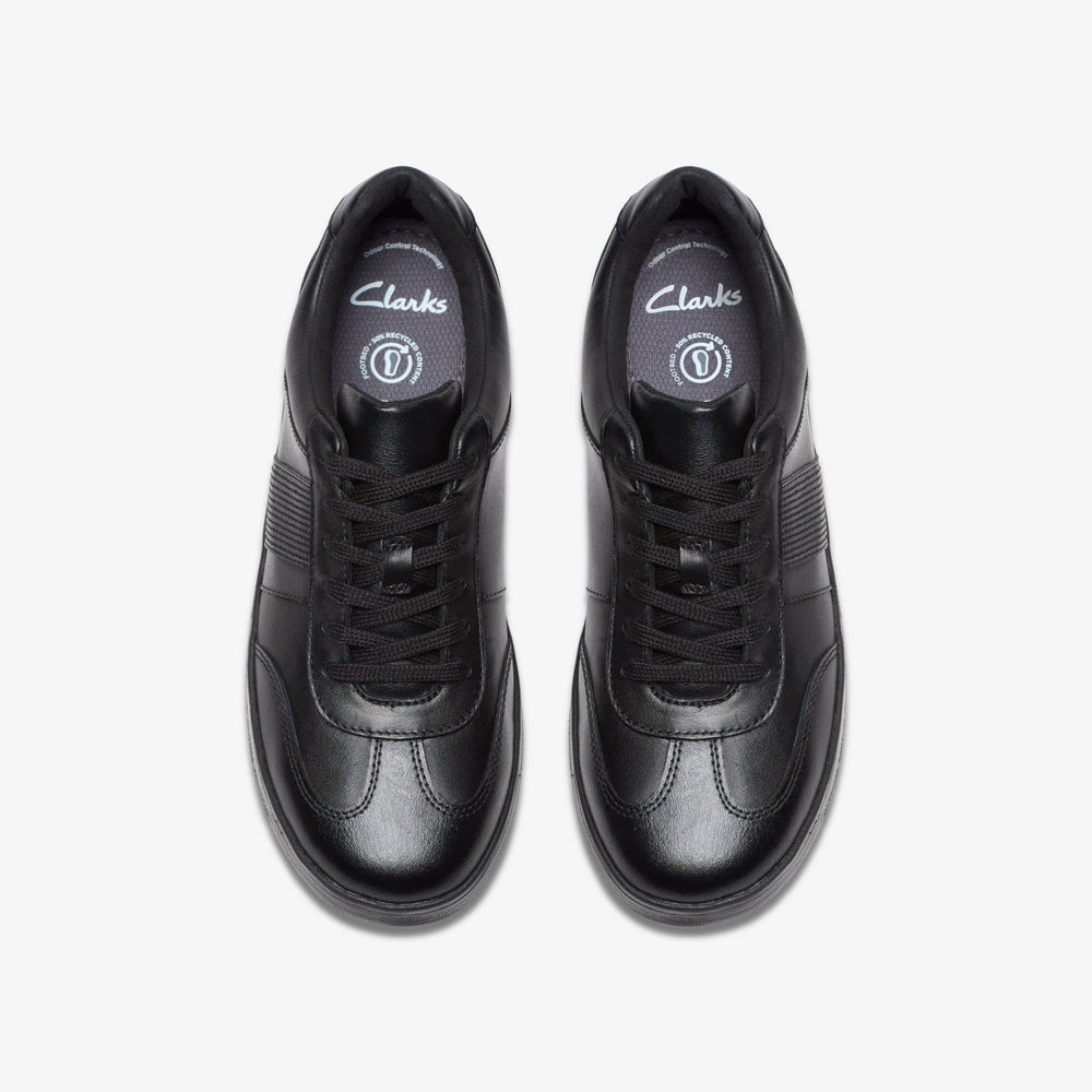 Disco Pace Youth Black Leather | Clarks for sale - Kids