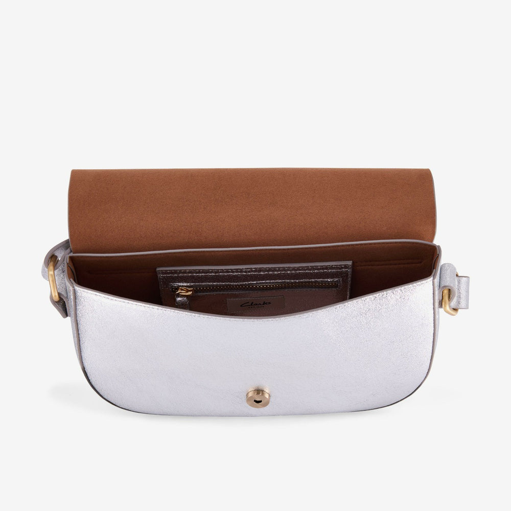 Baguette Dress Silver Leather | Clarks for sale - Women