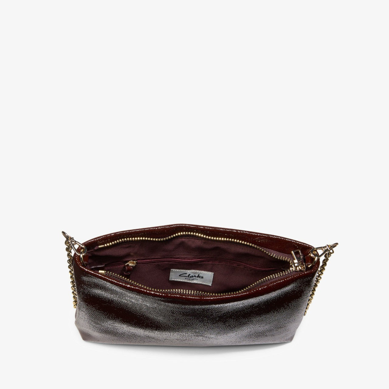 Dress Pouch Burgundy Patent | Clarks outlet - Women