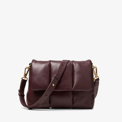 Puffy Crossbody Burgundy Leather | Clarks online - Women