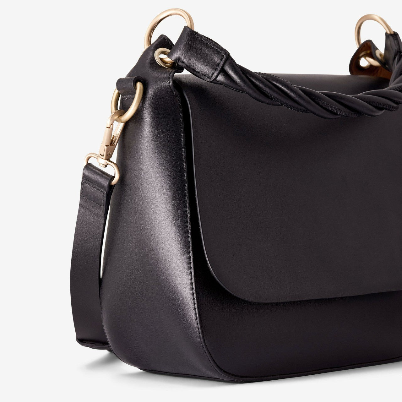 Twist Midi Black Leather | Clarks outlet - Women
