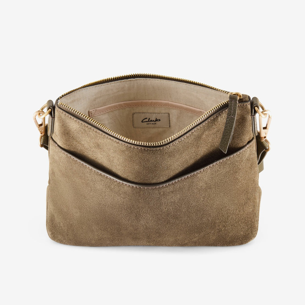 Willow Cross Olive Suede | Clarks on Sale - Women
