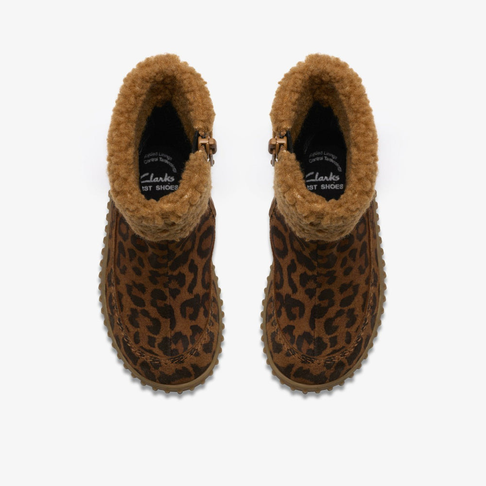 Cove Snug Toddler Leopard Print | Clarks outlet - Kids