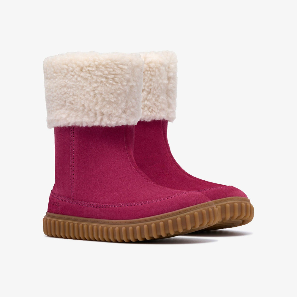 Cove Snug Kid Berry Suede | Clarks online - Kids