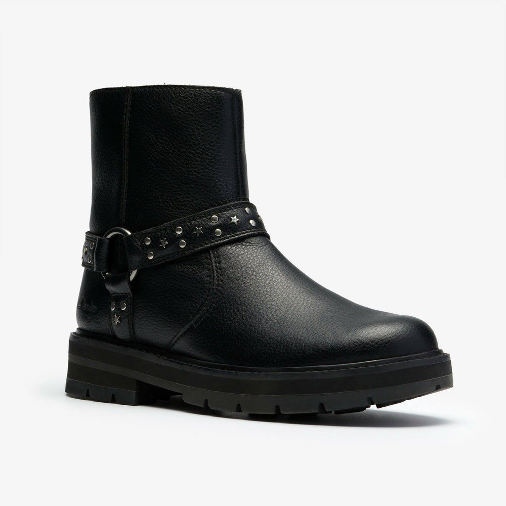 Prague Shine Kid Black Leather | Clarks online - Kids