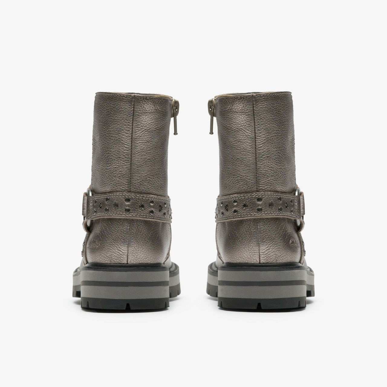 Prague Shine Kid Pewter Metallic | Clarks discount - Kids