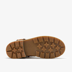 Prague Shine Kid Tan Suede | Clarks outlet - Kids