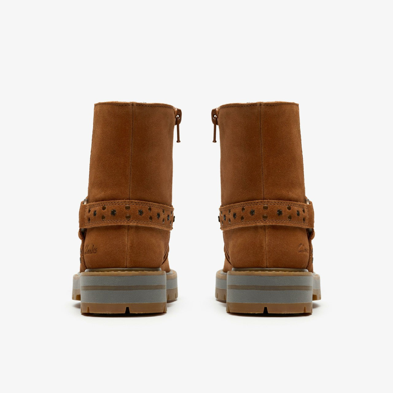 Prague Shine Kid Tan Suede | Clarks outlet - Kids