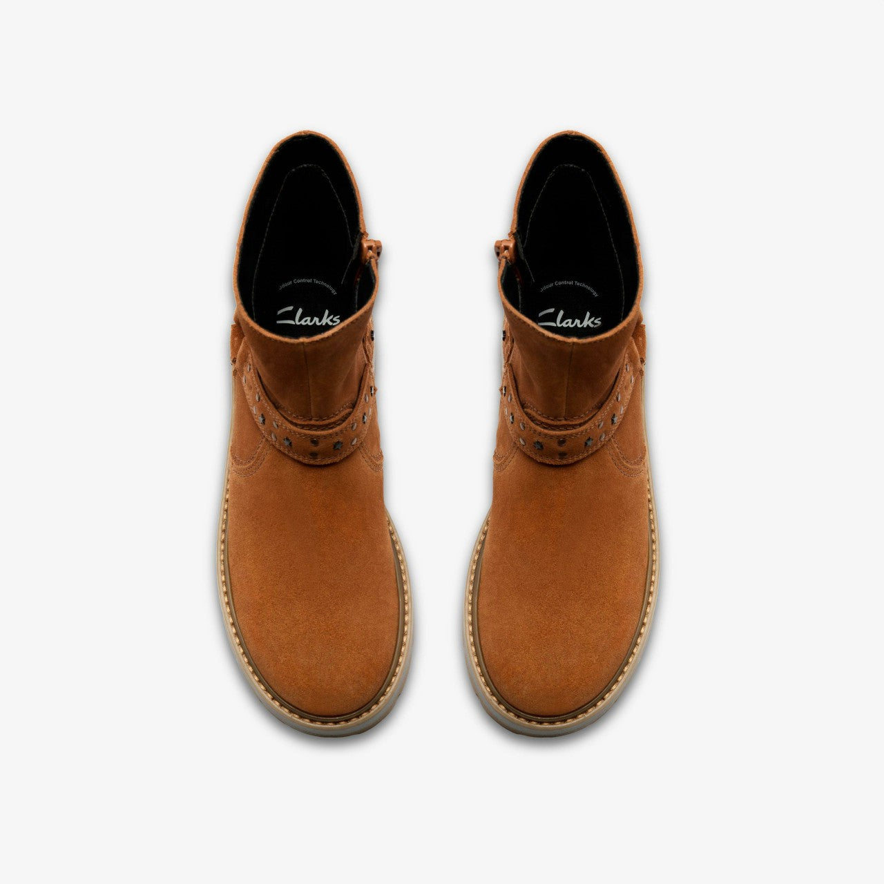 Prague Shine Kid Tan Suede | Clarks outlet - Kids