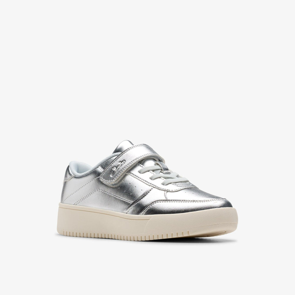 Barley Step Kid Silver Metallic | Clarks outlet - Kids