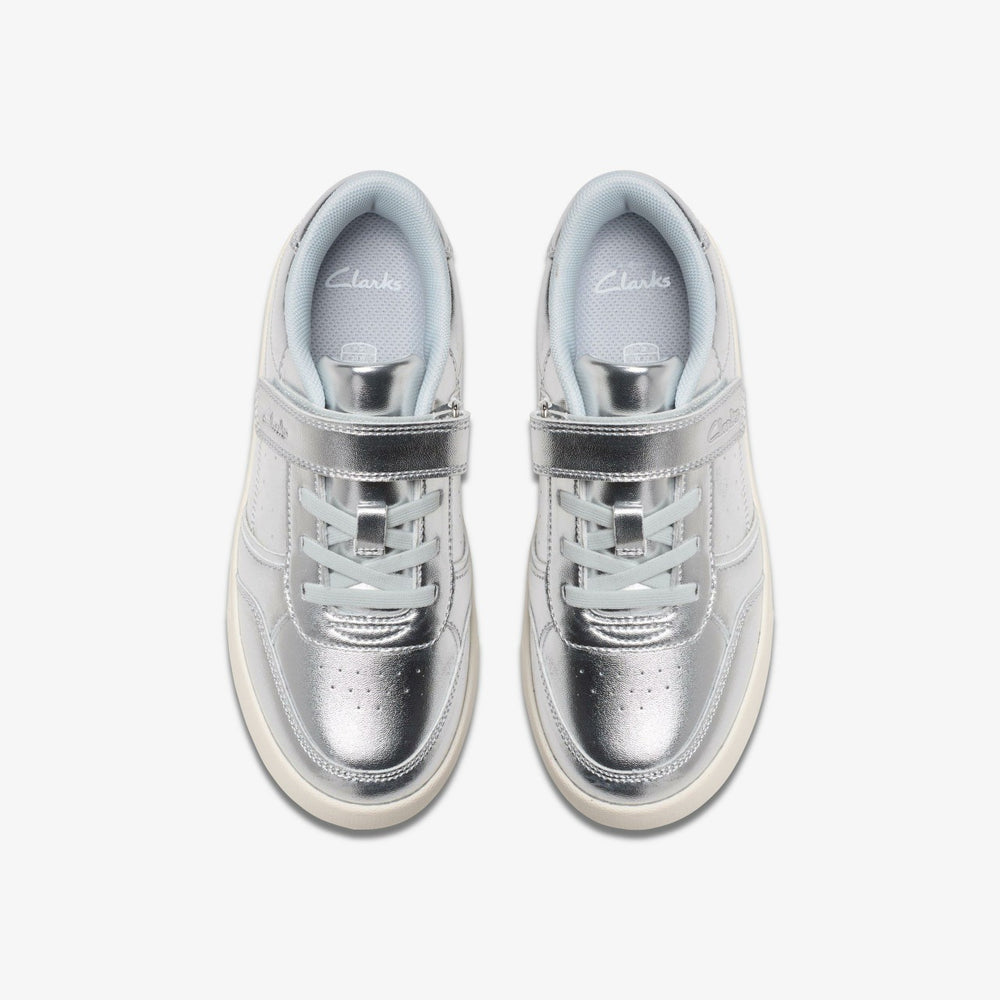 Barley Step Kid Silver Metallic | Clarks outlet - Kids