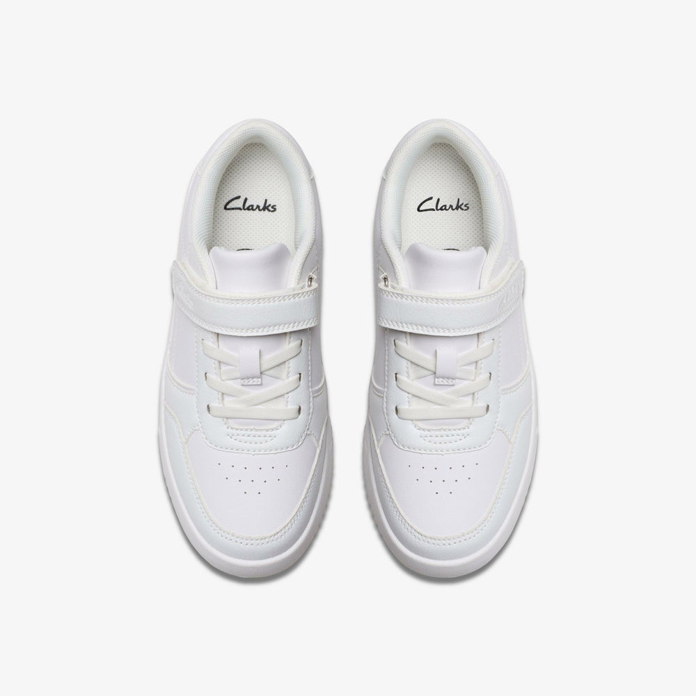Barley Step Kid White / White | Clarks Sale - Kids