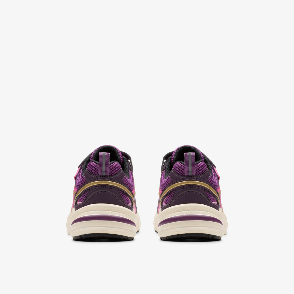 Crafton Move Kid Purple Combination | Clarks on Sale - Kids