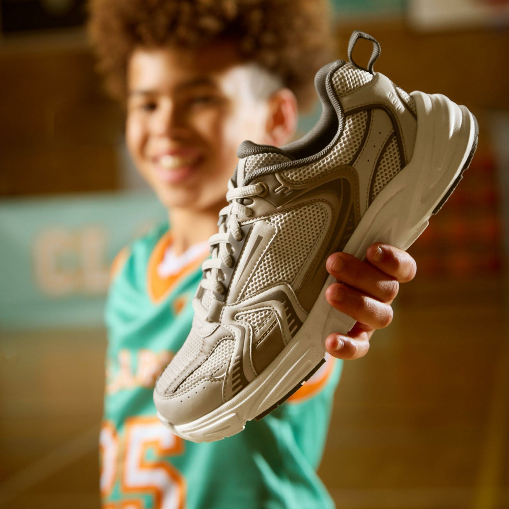 Crafton Move Youth Beige Combination | Clarks on Sale - Kids