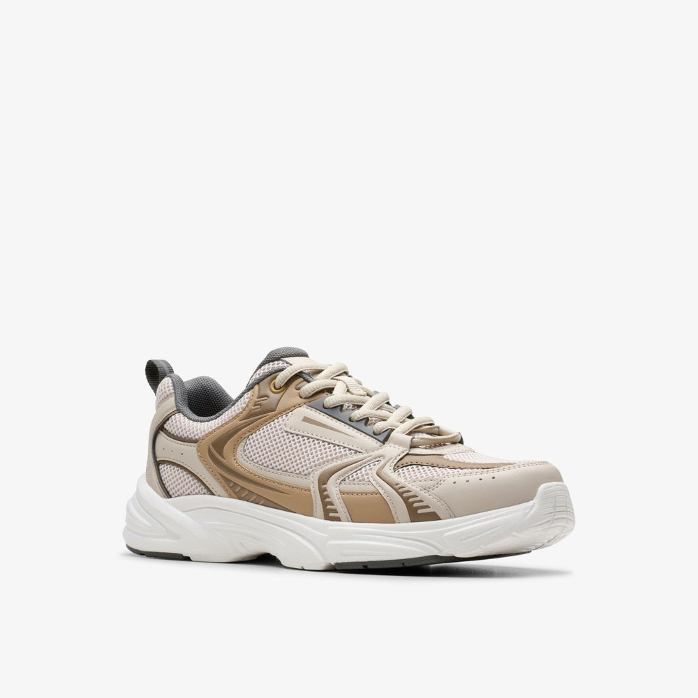 Crafton Move Youth Beige Combination | Clarks on Sale - Kids