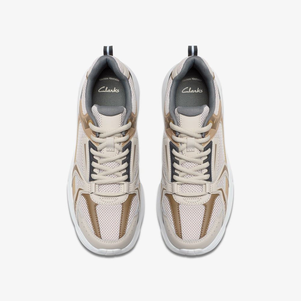 Crafton Move Youth Beige Combination | Clarks on Sale - Kids