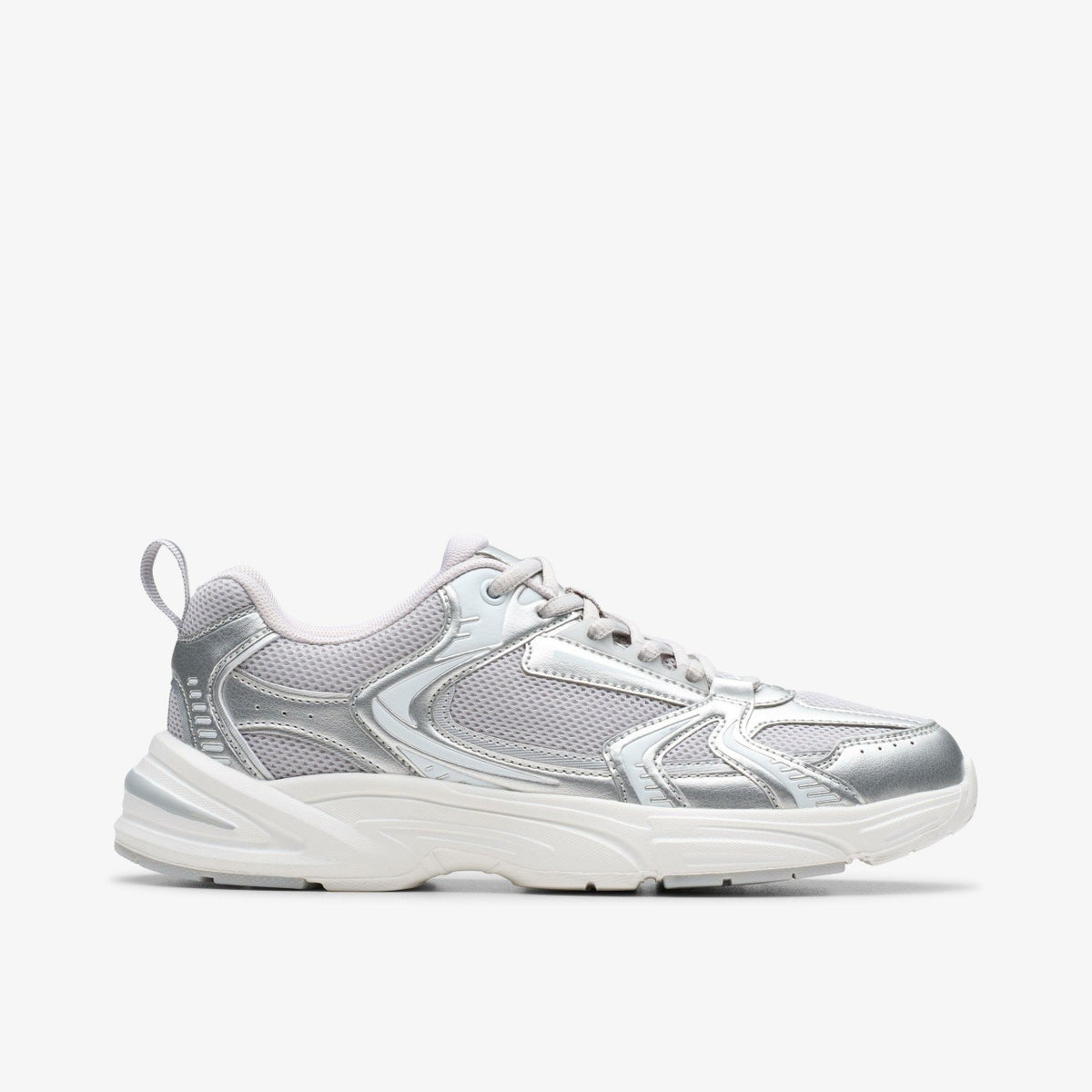 Crafton Move Youth Silver Metallic | Clarks discount - Kids