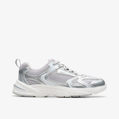 Crafton Move Youth Silver Metallic | Clarks discount - Kids