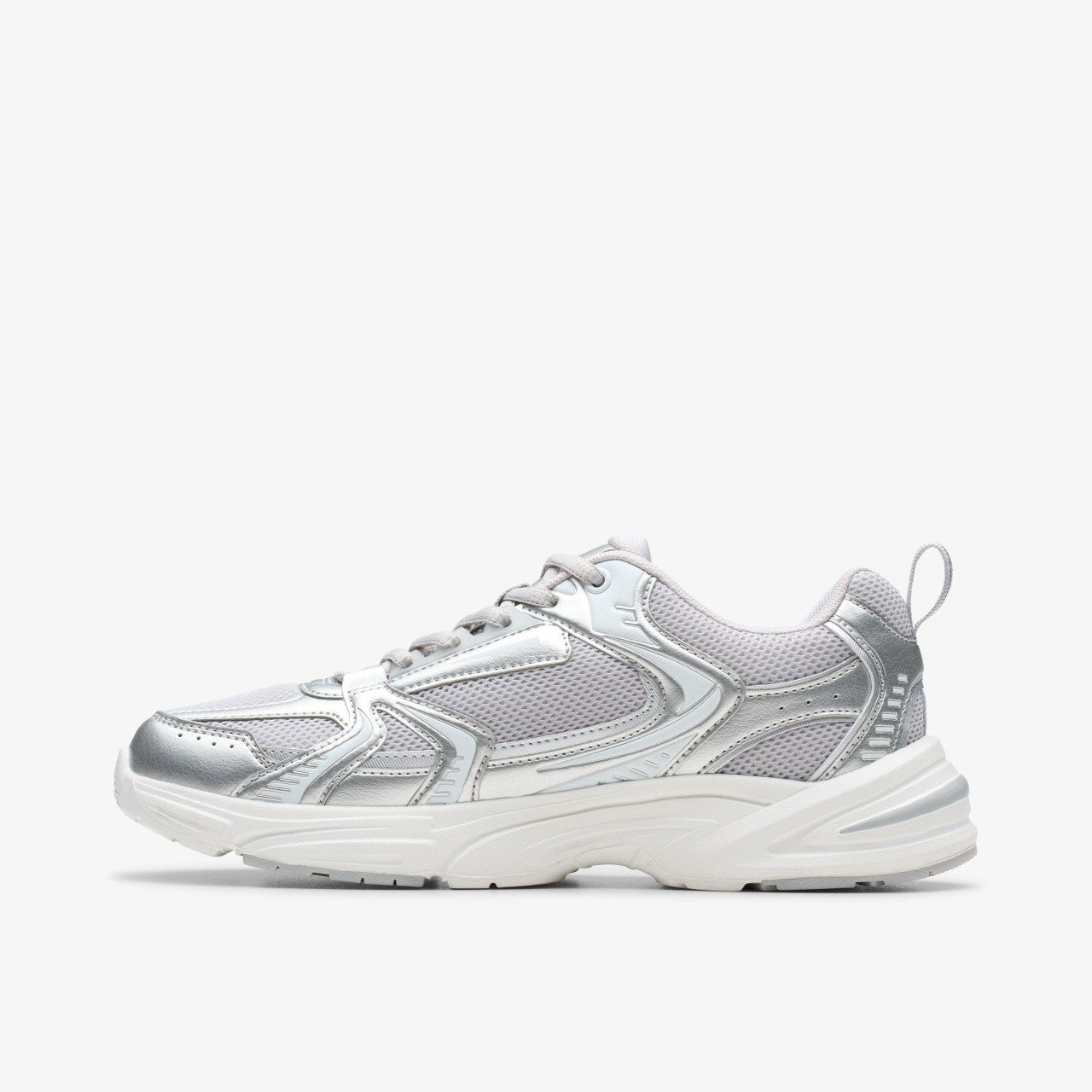 Crafton Move Youth Silver Metallic | Clarks discount - Kids