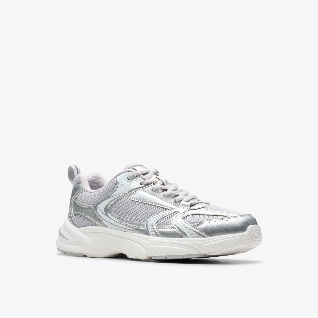 Crafton Move Youth Silver Metallic | Clarks discount - Kids