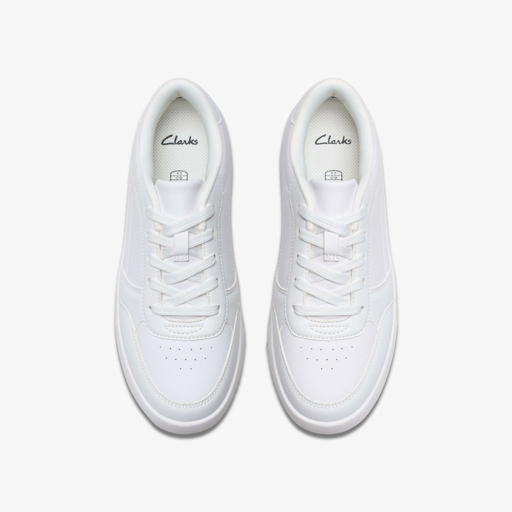 Barley Step Youth White / White | Clarks online - Kids