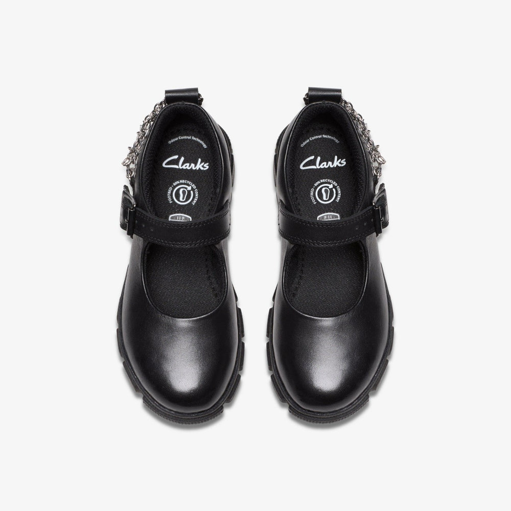 Evyn Pure Kid Black Leather | Clarks online - Kids