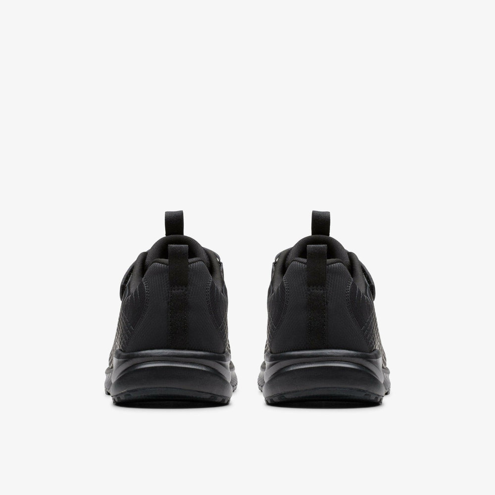 Deyes Dash Youth Black / Black | Clarks discount - Kids